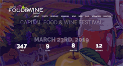 Desktop Screenshot of capitalfoodandwinefestival.com